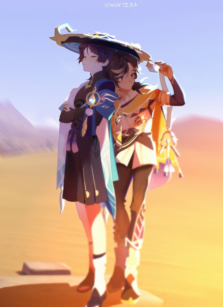 WiN_Te_Ra's tweet photo. Hi guys

#GenshinImpact #genshin #art #Sethos #Wanderer #WandererXSethos https://t.co/1QrzD0UHu7