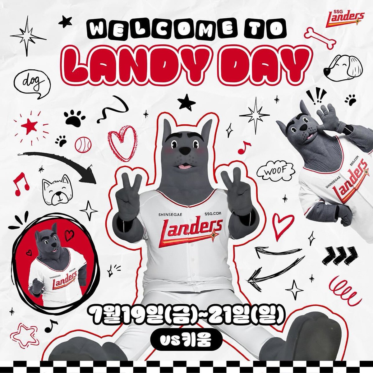 twittlanders's tweet photo. 🐶Welcome to LANDY DAY🐶

더욱 특별하게 돌아온 랜디 데이🫶🏻

오직 랜디 데이에서만 볼 수 있는 스페셜 이벤트❗️
랜디의 시구, 스페셜 공연과 함께 응원단장이 된 랜디의 퍼포먼스🐾
티켓, 포토카드, 랜픽 스튜디오, 선수단 헬멧까지🤩
랜필 곳곳에 숨어있는 랜디를 보고싶다면?🐶🐾

볼거리, 즐길거리 가득한 랜디 데이에 으쓱이들을 초대한다개 💌