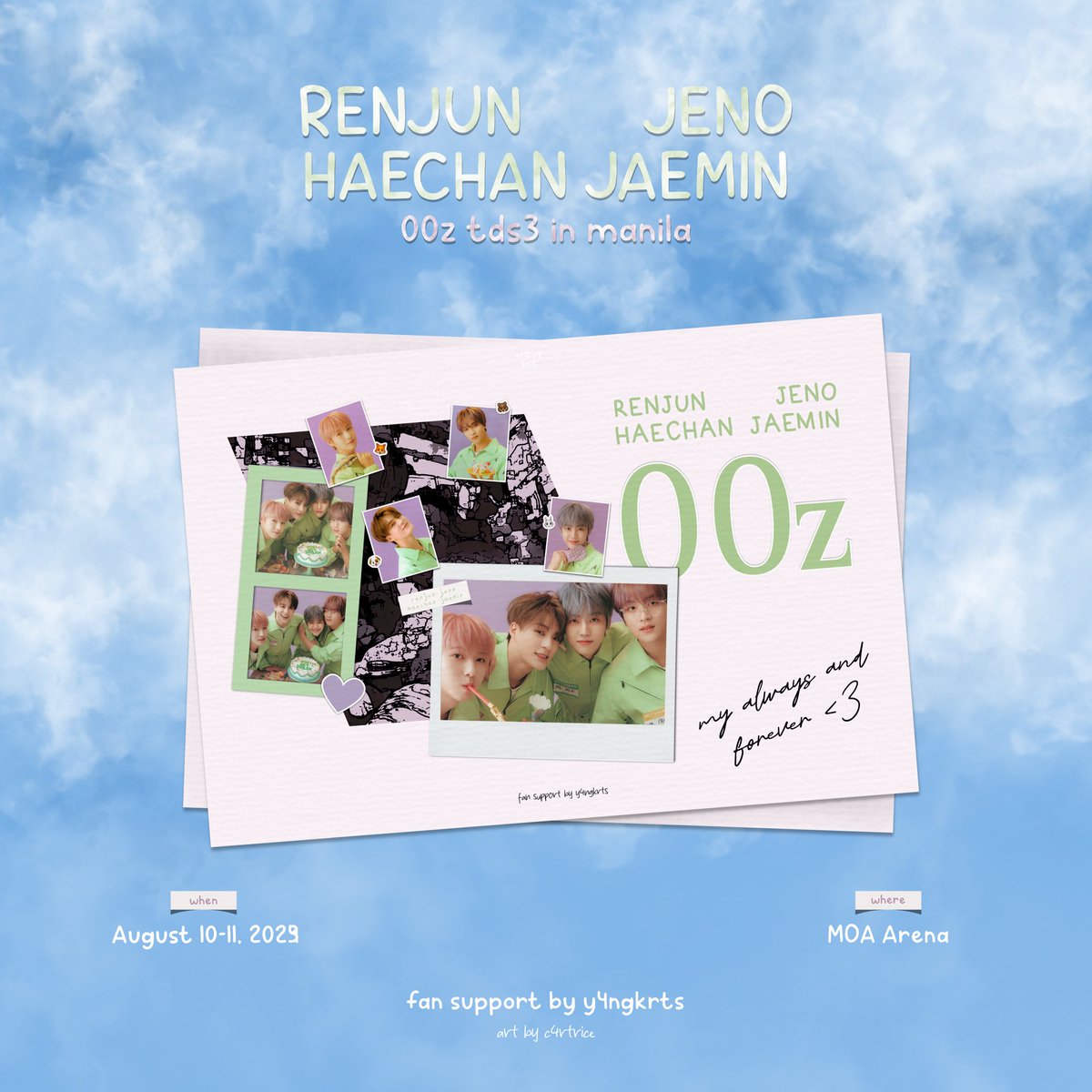 y4ngkrts's tweet photo. ˙⋆.˚ ᡣ𐭩 #MyAlwaysAndForever 𐙚

A #RENJUN #JENO #HAECHAN #JAEMIN fansupport by @y4ngkrts for #THEDREAMSHOW3_in_MNL

📆 August 10-11, 2024
📍 MOA Arena
   time &amp; loc tba
   mbf + like &amp; rt

see u there, 00zens! 🦊🐶🐻🐰
#NCTDREAM_THEDREAMSHOW3_in_MANILA
#THEDREAMSHOW3_in_MANILA https://t.co/Q7RTLxSrjy