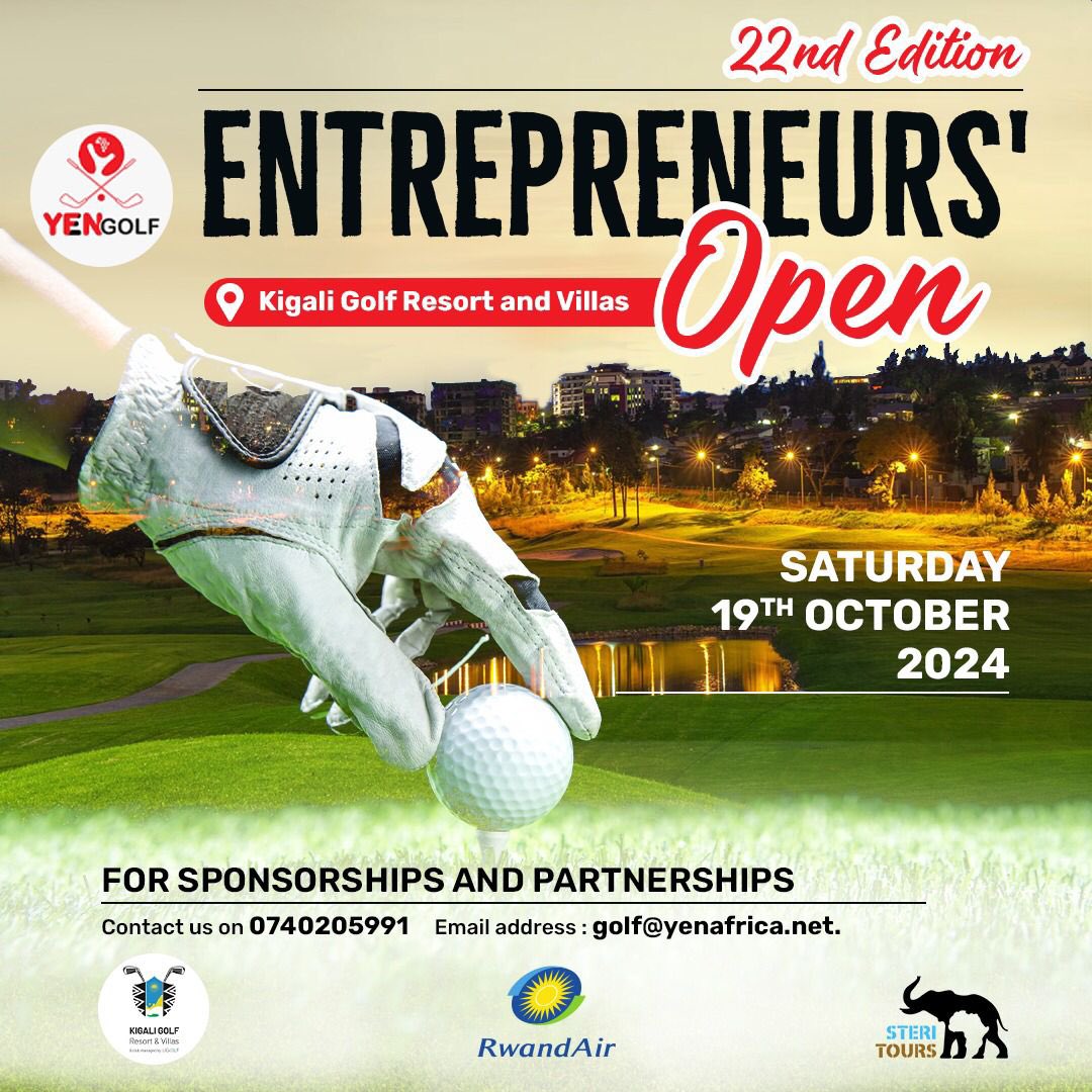 yen_golf's tweet photo. We’ll be hosting our 22nd Entrepreneurs’ Open at @kigali_golf.

We’ve partnered with @steritours_ke to offer amazing accommodation and payment plans for hassle free bookings.

Call or WhatsApp us on +254 740 205 991 to get started.

#YENGolf #EntrepreneursOpen #Rwanda #Kigali https://t.co/SpSbOgEN6c