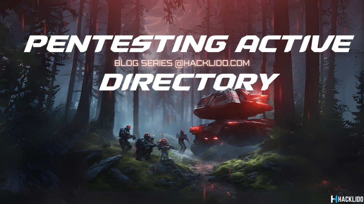 hacklido's tweet photo. 💠 Pentesting Active Directory - Blog Series

» #1 - Active directory and familiarize with it’s components like trees, forest and trust relations 

🔗 https://t.co/gZM7xwm3r4

» #2 - Authentication, Authorization, Access Control, Users, KRGBT, Golden ticket attack and more

🔗 https://t.co/Ih9HCdm2m2

» #3 - reconnaissance & Enumeration in AD - Using AD Module, Bloodhound, PowerView & Adalanche

🔗 https://t.co/C9oa37XYHO

» #4 - LLMNR Poisoning 

🔗 https://t.co/hPpUvV144E

» #5 - Lateral movement, privilege escalation and some amazing tools that you can add to your arsenal 

🔗 https://t.co/CvEyELnsuw

» #6 - Domain persistence and cross forest attacks 

🔗 https://t.co/Ue3p2aau4W

🔗 Link to collection: https://t.co/Z187laAPU0

More from this writer is on it's way »» Anyone can write at https://t.co/URWMAp2h6p, start writing to monetize and promote all your #infosec blogs! #CyberSecurity