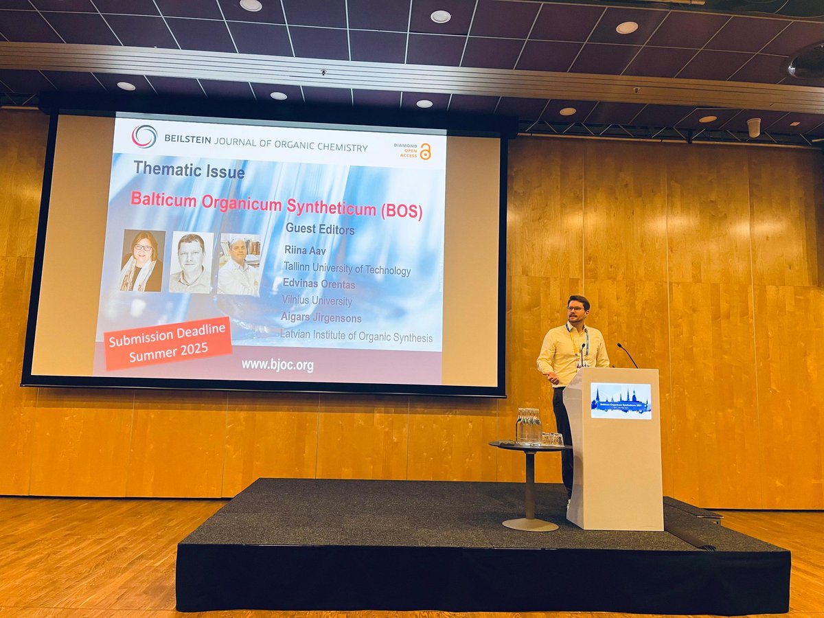 BOS_2024_Riga's tweet image. Day 3 of #BOS2024Riga kicks off with an exciting announcement from Dr. Marc Kielmann @henloeditorfren, Managing Editor of Diamond Open Access #BJOC @BeilsteinInst. Don't miss the special thematic issue of BOS - submit by Summer 2025!