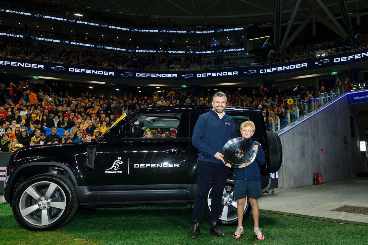Kick Offs and Kick Ons (@kickoffskickons) on Twitter photo Great time driving the James Bevan Trophy onto the field with Archie, the Defender of Tomorrow ahead of Wallabies vs Wales on Saturday at Allianz. <a href="/LandRover/">Land Rover Discovery</a> #Defender Great time driving the James Bevan Trophy onto the field with Archie, the Defender of Tomorrow ahead of Wallabies vs Wales on Saturday at Allianz. <a href="/LandRover/">Land Rover Discovery</a> #Defender