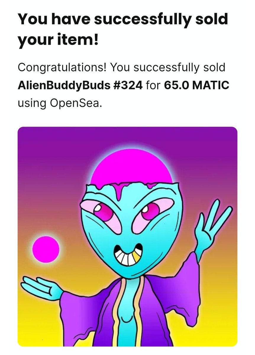 AlienBuddyBuds's tweet image. GM alien gang 👽☕️
The next new holder overnight. I could get used to it 🤗🤣

Thank you so much @ScottSholder for picking up the Purple Brain Wizard 💜
And big welcome to our crazy #AlienBuddyBuds gang 👽✌️

If you want, you can send your wizard straight into battle and take…