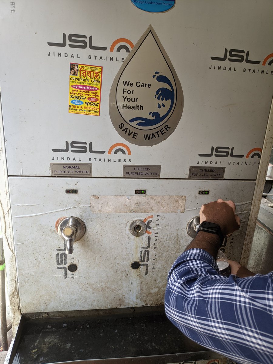 lamShantanu's tweet photo. A few days ago several JSL water coolers were installed at Sealdah Station  @EasternRailway promoted that initiative everywhere FB and Twitter.
Now after few days the condition of these water machine become worse! Taps are broken, some does not working at all (1/2)
@RailwaySeva https://t.co/TKznHsGFir