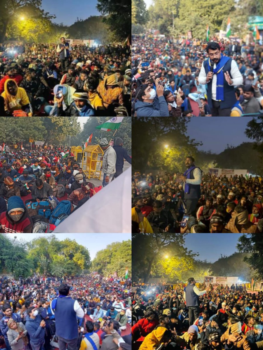 माननीय सांसद बड़े भाई <a href="/BhimArmyChief/">Chandra Shekhar Aazad</a> जी एक युवा वर्ग #SSCGD2018 का है, ये 55 हजार युवा वें है जिनके लिये आपने 21 दिसम्बर 2021 को जंतर मंतर दिल्ली पर जाकर जमीनी स्तर पर आबाज उठाई थी, आज तक नियुक्ति पत्र से वंचित है, दिल्ली कोर्ट से भी जीत चुके है,इनके लिये भी  आबाज उठाइये,