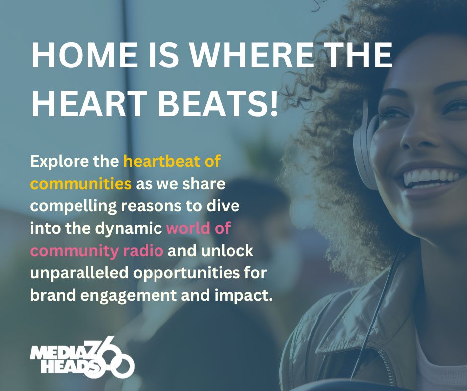 Looking to make waves in the local market? Contact us to connect with audiences on a deeper level.

#LocalAudiences #CommunityRadio #MediaHeads360