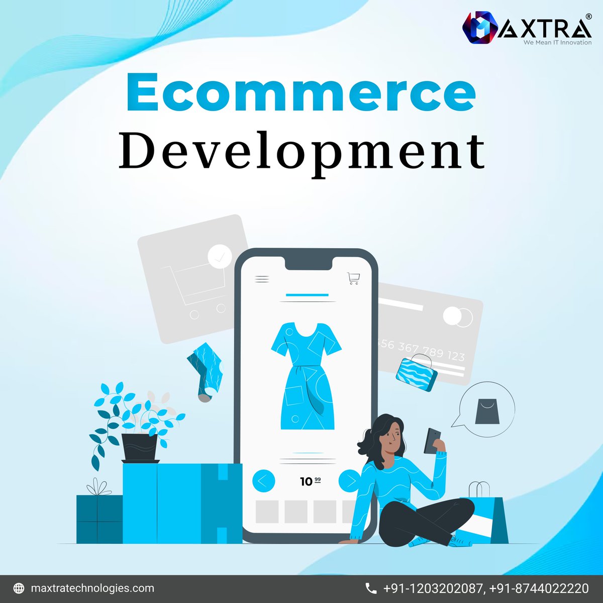 Maxtratech's tweet image. 🚀 Ready to elevate your business? Discover top-tier Ecommerce Development solutions today! 💻✨
🌐 - maxtratechnologies.com/ecommerce-web-…
📞 - +91-8744022220, +91-8800477669
#Ecommerce #Ecommerceappdevelopment #Ecommercewebsitedevelopment #BusinessGrowth #Innovation #Softwaredevelopment