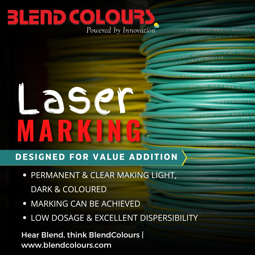 blend_conscious's tweet photo. LASER MARKING
DESIGNED FOR VALUE ADDITION
https://t.co/zPaxjea3w7
info@blendcolours.com
Hear #Blend, Think #blendcoloursours #Masterbaches
#ColourMasterbatches #WireAndCable #ElectricalSafety #LowSmokeZeroHalogen #CableIndustry #AdvancedMaterials #CABLES #wireandcable #wire https://t.co/BwECIUUY18