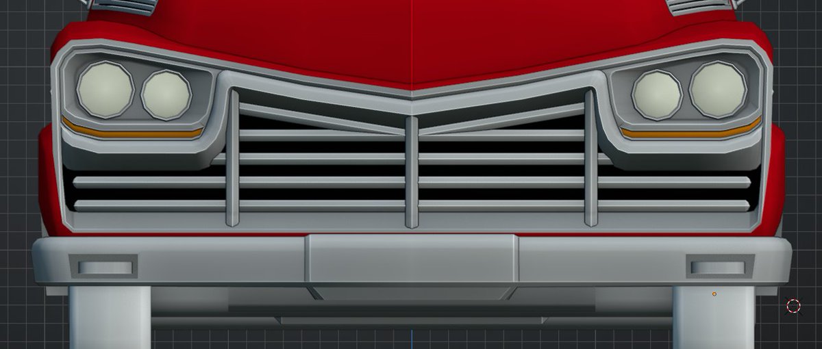 fun thing about the new monster truck skin

took the front end from one of my older projects and molded it into a more conventional early 70s pickup look