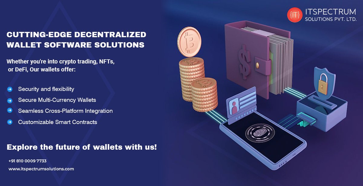 ITSpectrumPvt's tweet image. Experience the future of digital finance with our advanced wallet solutions. Visit us at: itspectrumsolutions.com

#DecentralizedWallet #Blockchain #CryptoSecurity #Itspectrum #Crypto #Decentralization #BlockchainTechnology #SecureWallet