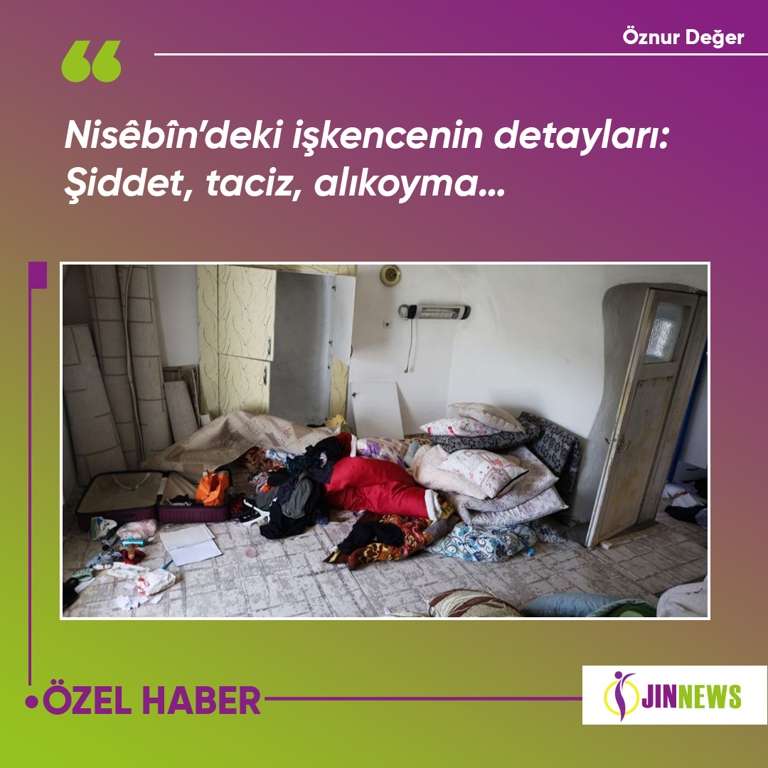 jinnewsturkce's tweet photo. 🟡Nisêbîn’deki işkencenin detayları: Şiddet, taciz, alıkoyma…

#Jinnewshaber #işkence #nisebin #mardin @KurmanciJINNEWS 

https://t.co/LFEmDyAXUD https://t.co/oSQ6hD9Buh