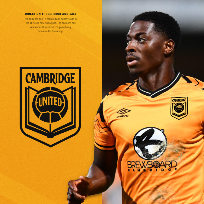 CambridgeUtdFC's tweet photo. A month of supporter consultation begins now as we present three new Crest designs for supporters to consider.