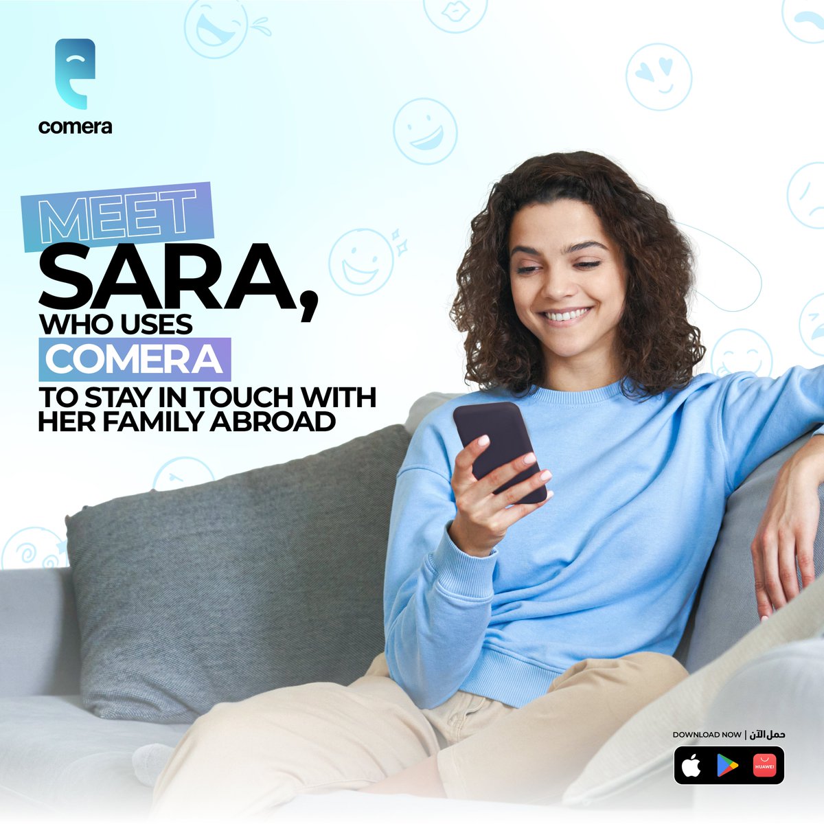 Comera_app's tweet photo. Sara’s secret to bridging the distance: Comera keeps her connected with loved ones around the globe! 
#comeracommunity #stayconnected #globalfamily #freecallingapp #comera #callwithcomera #comeracallingapp #comeracalling #comerachat #freecalling #freevoicecalls #freecallingapp https://t.co/antt6Nr153
