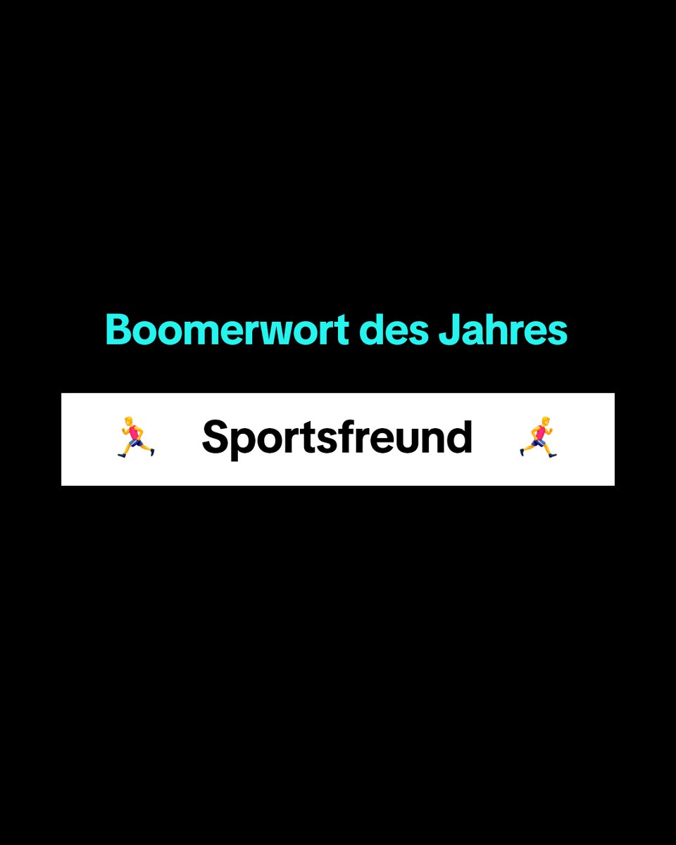 Während das Jugendwort des Jahres 2024 noch gewählt wird, steht das Boomer Wort schon fest. Na Sportsfreund? Wie läuft's? 😎😉 #TikTok #Boomwerwort #2024