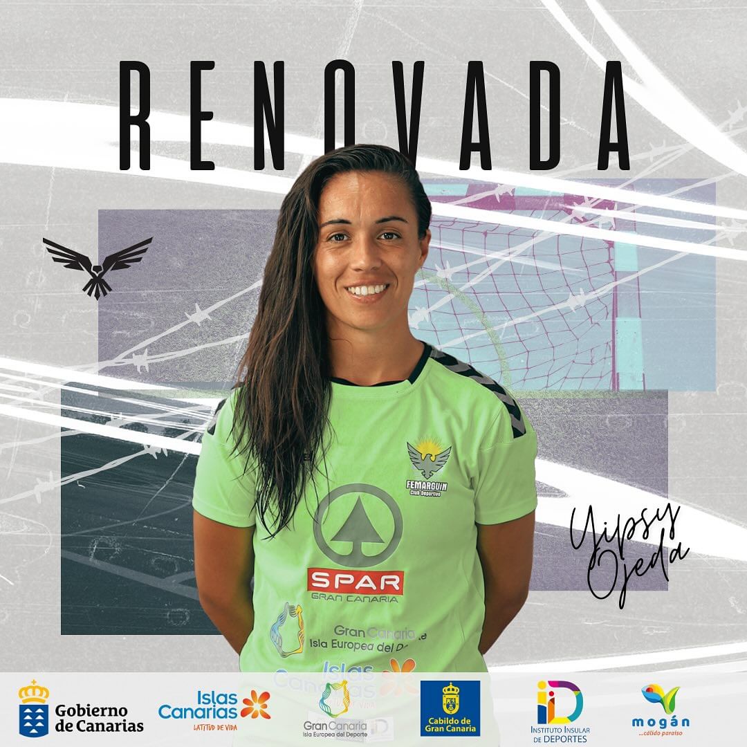 🚨 RENOVACIÓN 🚨

#SegundaFederacionFutFem 

<a href="/CDFEMARGUIN/">C.D. Femarguín SPAR Gran Canaria</a> 🟢🟢 ha anunciado la renovación Yipsi Ojeda (<a href="/ojedayipsy/">Yipsy Ojeda Menares</a>) 

La defensa 🛡 seguirá un 1️⃣ año más en el conjunto grancanario 

Enhorabuena 🎊

#wosomagazine🧩 #FemarguinSPARGranCanaria
