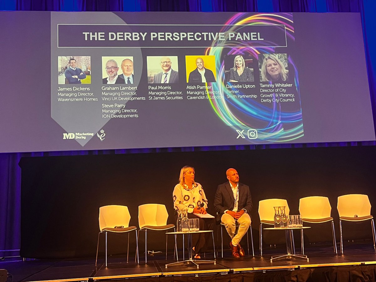 Marketing Derby (@marketingderby) on Twitter photo It's great to have Danielle Upton, Partner at <a href="/smithpship/">Smith Partnership</a>, a city centre based solicitor who decided to never leave their city centre HQ, join us onstage with Atish Palmer, of Cavendish & London, a family-based investor in the city.
#DPS2024 It's great to have Danielle Upton, Partner at <a href="/smithpship/">Smith Partnership</a>, a city centre based solicitor who decided to never leave their city centre HQ, join us onstage with Atish Palmer, of Cavendish & London, a family-based investor in the city.
#DPS2024