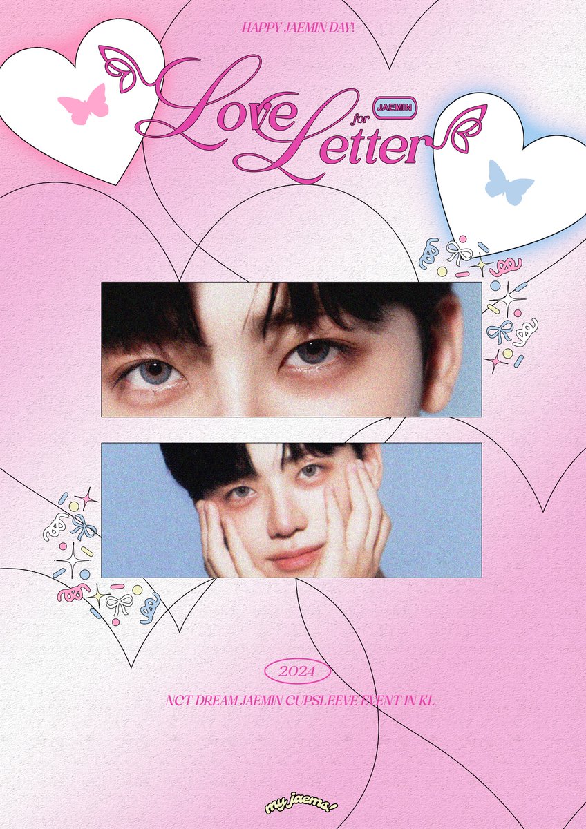 my_jaems's tweet photo. 2024 JAEMIN BIRTHDAY PROJECTS
by @my_jaems 

⋆ ˚｡⋆୨ Love Letter for JAEMIN ୧⋆ ˚｡⋆
Jaemin’s Birthday Cupsleeve Event

📍 Momo’s Kuala Lumpur
🗓 17 Aug 2024, 12PM-5PM

Join us as we celebrate Jaemin’s upcoming 24th birthday. Hope to see you there! 🩷🩵

#LoveLetterForJAEMIN https://t.co/jcQICYuM4l