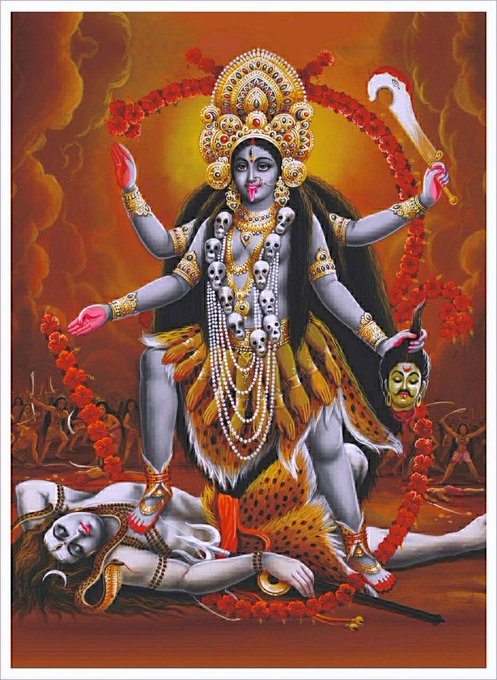 Goddess Kali 📿🙏🏻 My inspiration   Kali is one of the many manifestations of the female deity in Hinduism<a href="/tag/feet"class="tags"><span>#feet</span></a><a href="/tag/mistress"class="tags"><span>#mistress</span></a>