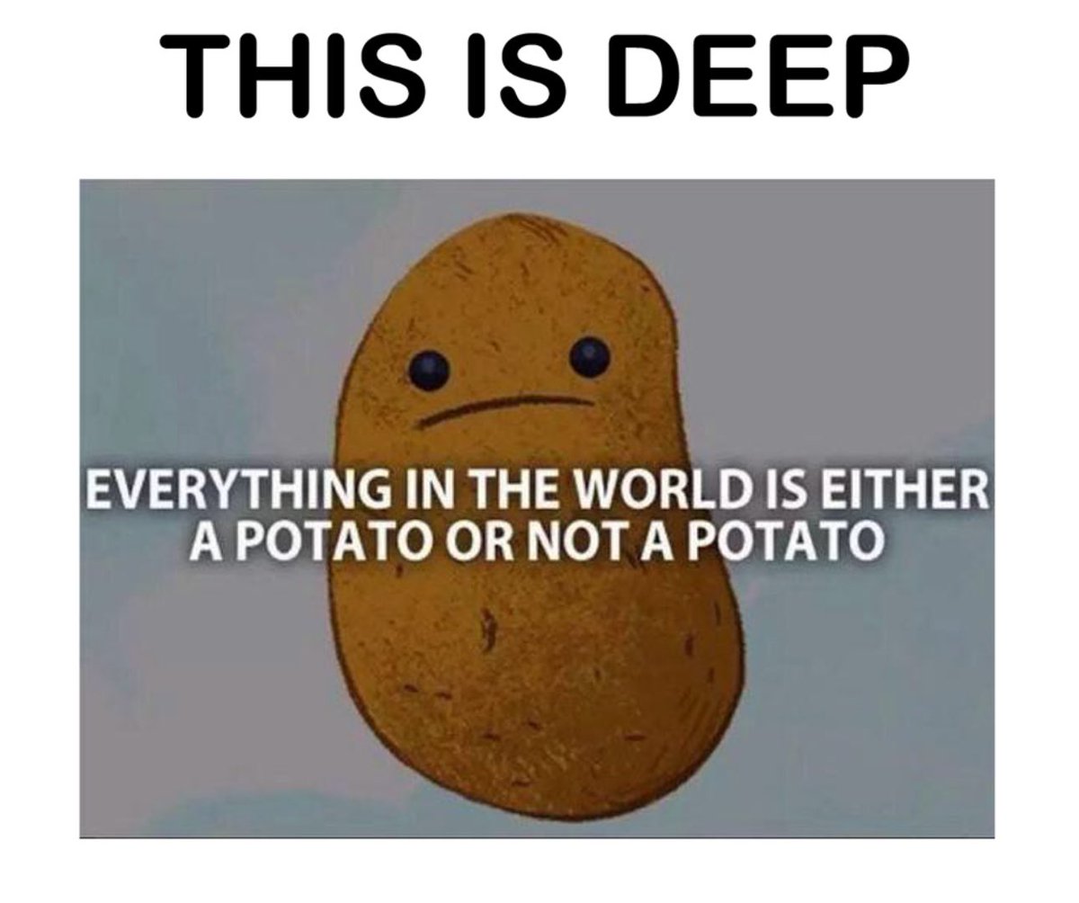 NightGuardian34's tweet image. Deep Fried Wisdom

Blah blah blah

Feeling lazy

#SpudLife

Potato 🥔 

🚨🥔🚨

🍟
