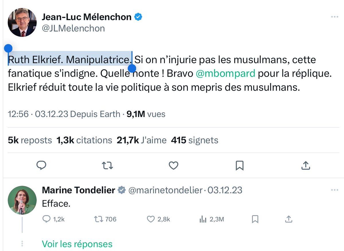 TwIttNTIN's tweet photo. Encore une fois, le Vieux avait raison, @ruthelkrief est une manipulatrice. 
N’est-ce pas @marinetondelier ? 🥳
👇🏼 https://t.co/WlnbOFY4i9