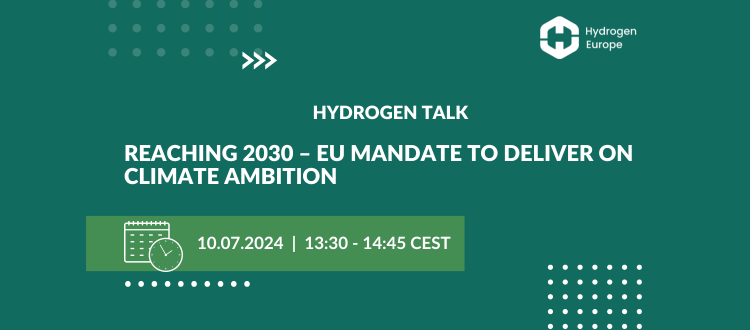 🎙️#H2Talk starting now!

We will discuss how the next legislative mandate will work to reach the #climate ambitions for 2030:
➡️Outlook on political dynamics in the @EuroParl_EN
➡️Ambitions for the next mandate
➡️Positionings on #EUGreenDeal, #competitiveness, #industrialpolicy