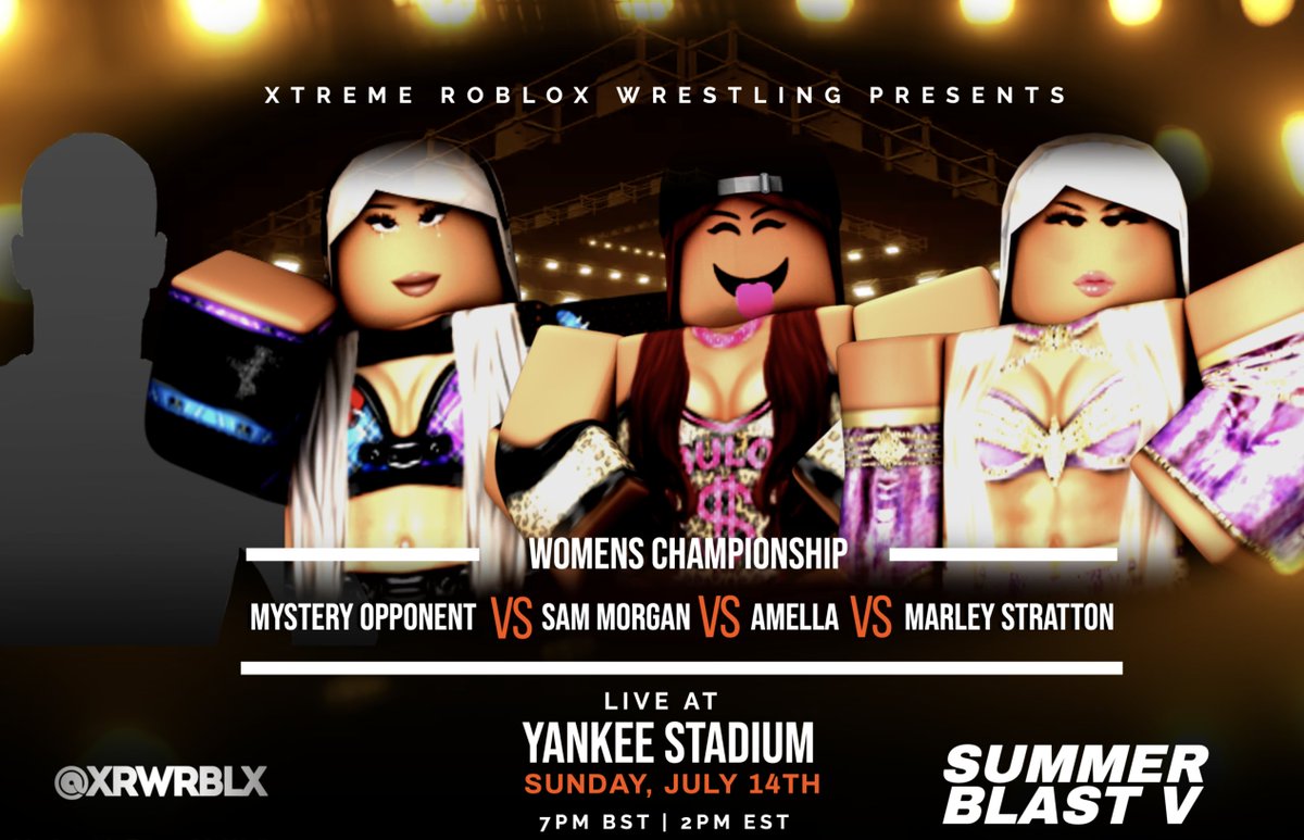 XRWNation's tweet photo. @JacobAtlas8 @deeblockk_ @jordanrampage23 @Edxgee @Xdawn10 @luchisig2 @a_311___ @CrucherVampire @kyusfaith #XRWSummerBlastV | Sunday, 14th July
WOMENS CHAMPIONSHIP
??? vs. #SamMorgan vs. @thuugpassioon vs. @MarleyStratton
A huge fatal fourway is in order to see who the REAL queen of XRW is, who'll come out ontop and be crowned CHAMPION on the grand return? 👀👑 https://t.co/woHS4eE09m