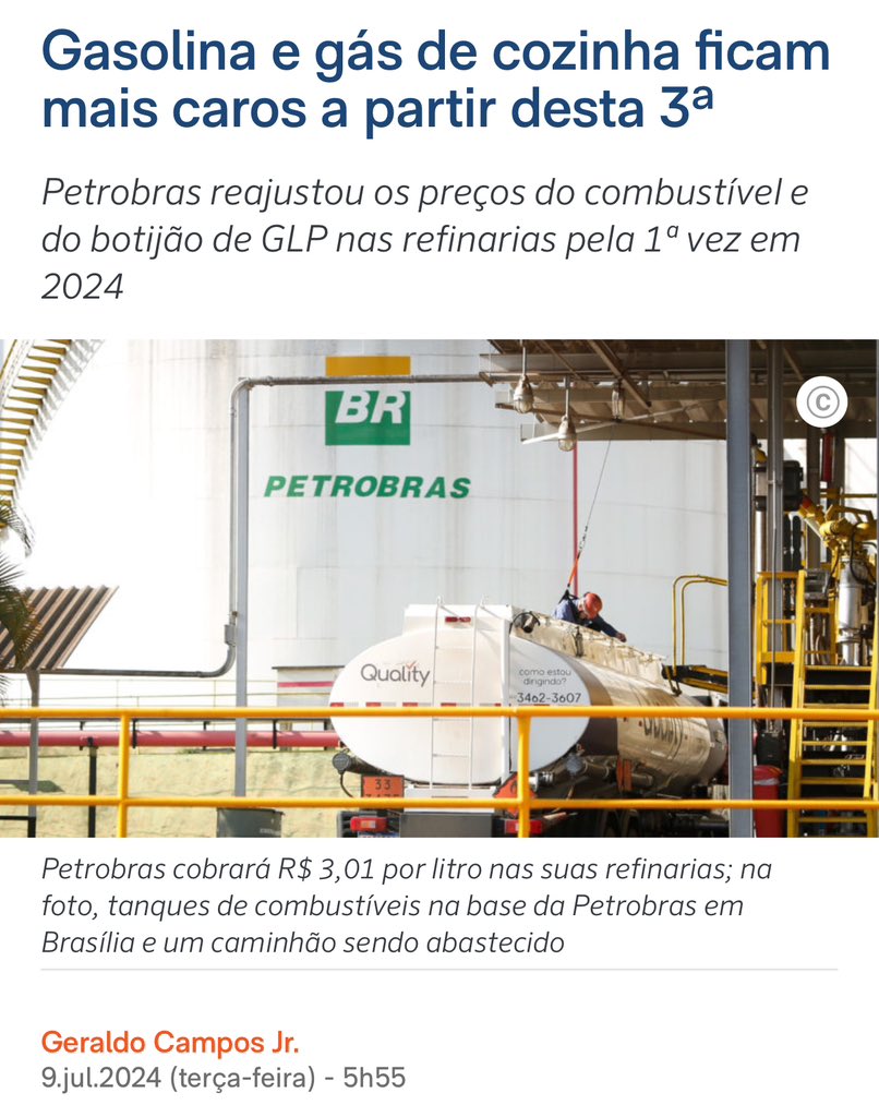 BolsonaroSP's tweet photo. Fiquem tranquilos, o aumento de preço da gasolina é só para os veículos, não para os motoristas. https://t.co/9RqIbWyRVB