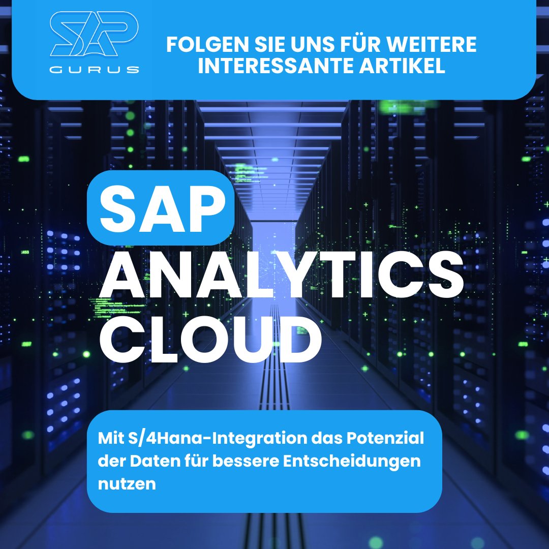 sap_gurus's tweet image. Lesen Sie den ganzen Artikel auf:

sapgurus.de/sap-analytics-…

#SAP #S4Hana #AnalyticsCloud #BusinessIntelligence #Datenanalyse #EchtzeitInsights #PrädiktiveAnalysen #DatengetriebeneEntscheidungen #Unternehmenswachstum #DigitalTransformation