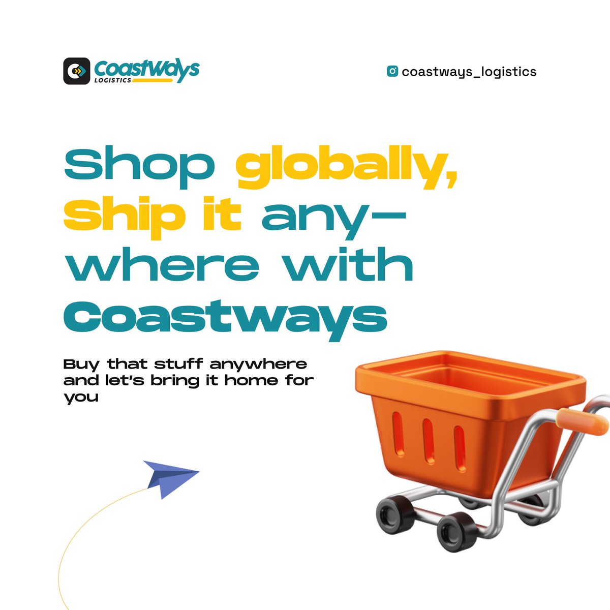 coastways_'s tweet photo. Shop online globally in any country of your choice and let’s CoastWays bring it home for you 

#logistics #coastways #shipping https://t.co/S63xGpuIKH