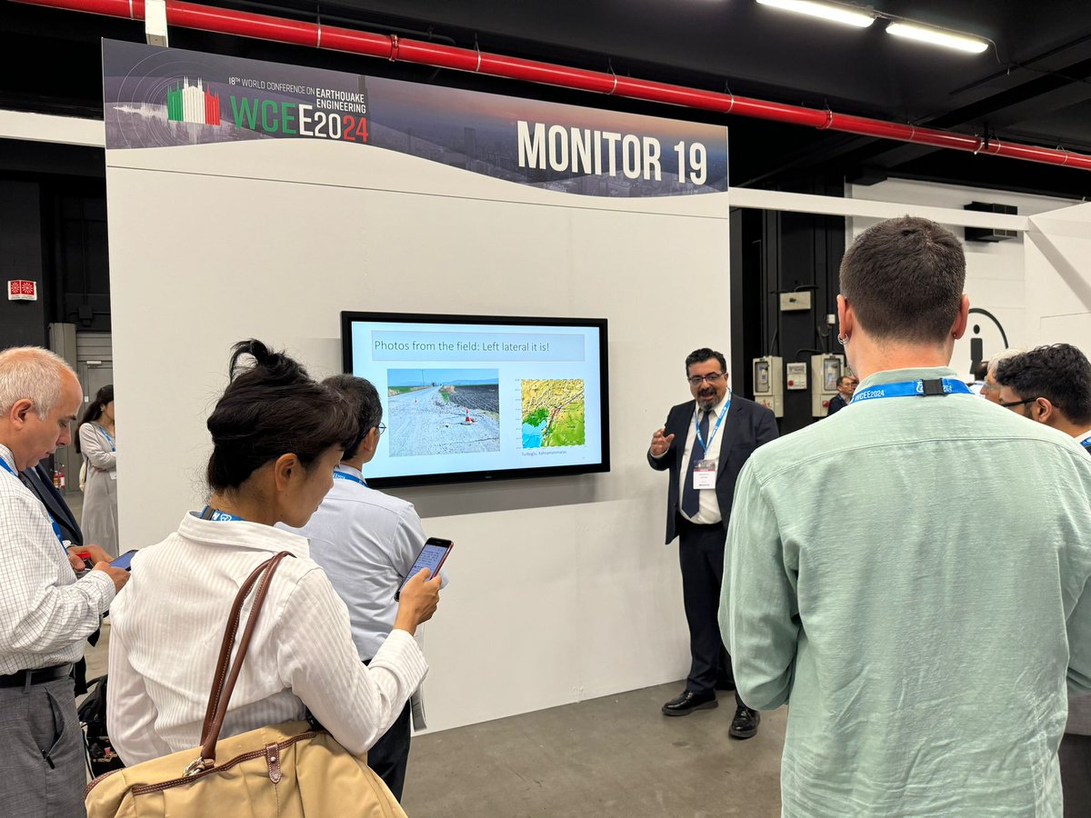 mkockar's tweet photo. Special Sessions organized by EARTHQUAKE ENGINEERING ASSOCIATION OF TURKIYE (EEAT) at WCEE 2024 (PART 4- JULY 2- MONITOR 18-19) https://t.co/cf8AJCweul…"2023 KAHRAMANMARAS TURKEY EARTHQUAKE SEQUENCE: FIELD OBSERVATIONS, DISCUSSIONS, RECOMMENDATIONS (REC 1) #WCEE2024 #IceesTurkey https://t.co/e4hiwLBQG5