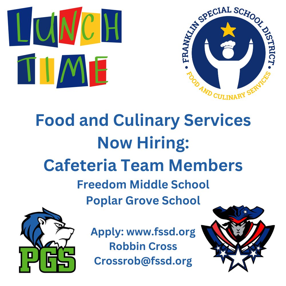 Franklin Special District Jobs tweet media