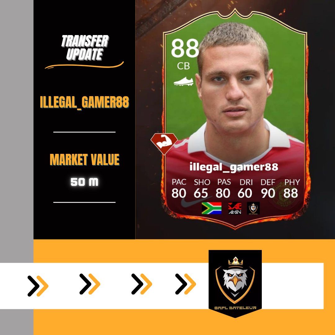 Autobotz_1's tweet photo. 📣 We welcome Garth our CB ⚽️ 

To be an effective centre back, you need a combination of technical skills, tactical knowledge, physical conditioning, and mental characteristics. 
Developing his ball control, tackling and interception skills daily
#Illegal_gamer88
#SAPL_Bateleurs https://t.co/ek6n5IVMlf