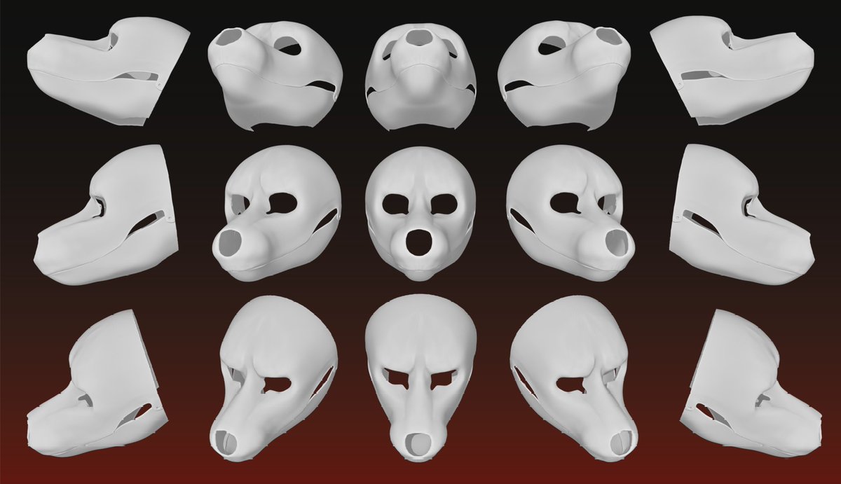 KimeraShimie's tweet photo. Candidé Head base 🐺🦊🐶
Voici une base que j'ai réalisé d'un candidé ! Le trou au bou du nez permet de mettre un nez en silicone, ou en mousse.

#furry #headbase #furryhead #3D #canide #wolf #anthro https://t.co/9febSxU2qs