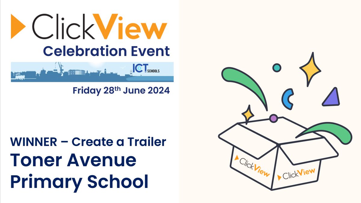 👀Check out the Winning Trailer from the talented learners at Toner Avenue Primary <a href="/Toner_Tweets/">Toner Avenue School</a> at our <a href="/ClickViewUK/">ClickView UK</a> <a href="/ICTinSchools/">ICT in Schools</a> Celebration Event 🎉   

👏Congratulations <a href="/Toner_Tweets/">Toner Avenue School</a>

🔗clickv.ie/w/F5yy

 #clickview #edtech <a href="/ClickView/">ClickView</a>