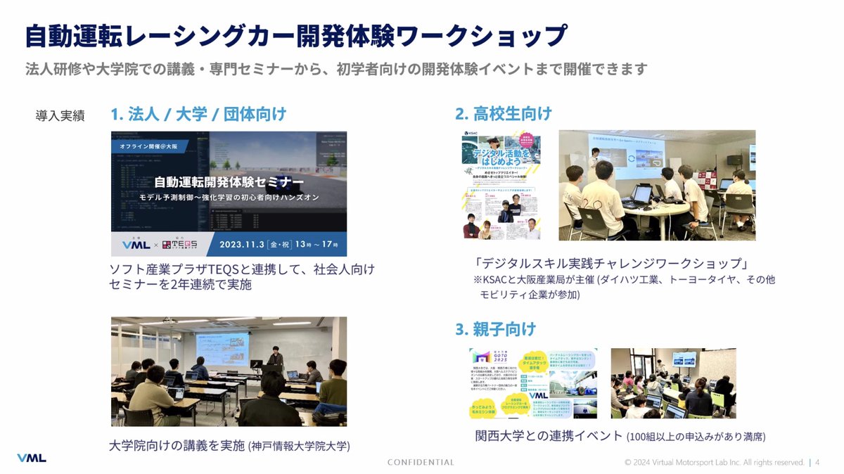 xinsuzuki's tweet image. Every 2nd Wednesday
Online #AI LT event #AIMTG
LT #2 @yamashita_ms at #VML
&quot;AI x Mobility Human Resource Development through Automated Driving Races&quot;
osaka-driven-dev.connpass.com/event/322430

#DoMCN #DeepLearningOsaka #ARFukuoka #KumaMCN
#KansaiAIPub #神戸駆動開発 #自動運転