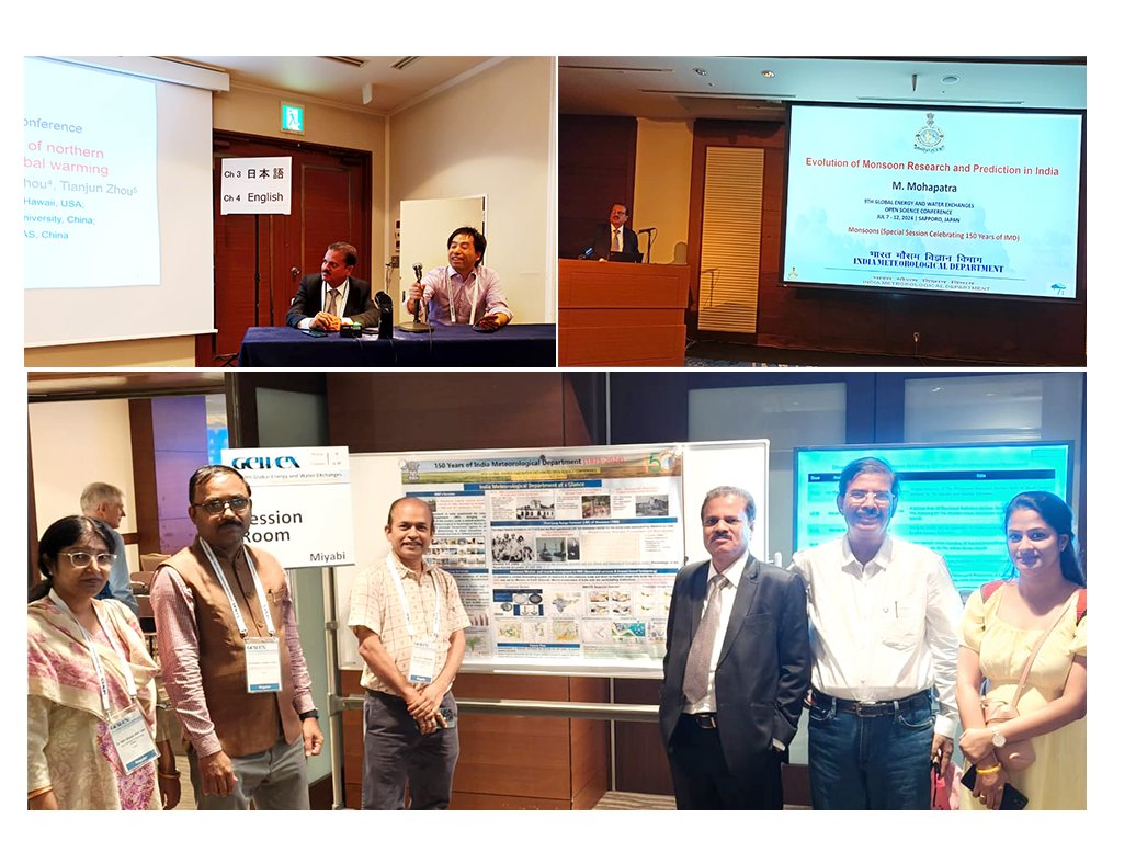Indiametdept's tweet photo. DG IMD Dr. Mohapatra Chaired Special Session at Global Energy and Water Exchanges (GEWEX) Open Science Congress 2024 in Japan on 10th July held at Sapporo Japan.
#GEWEX #GlobalEnergy
@moesgoi @DDNewslive @ndmaindia @airnewsalerts
@GEWEX_WCRP @WCRP_climate https://t.co/lE0ucBJC0M
