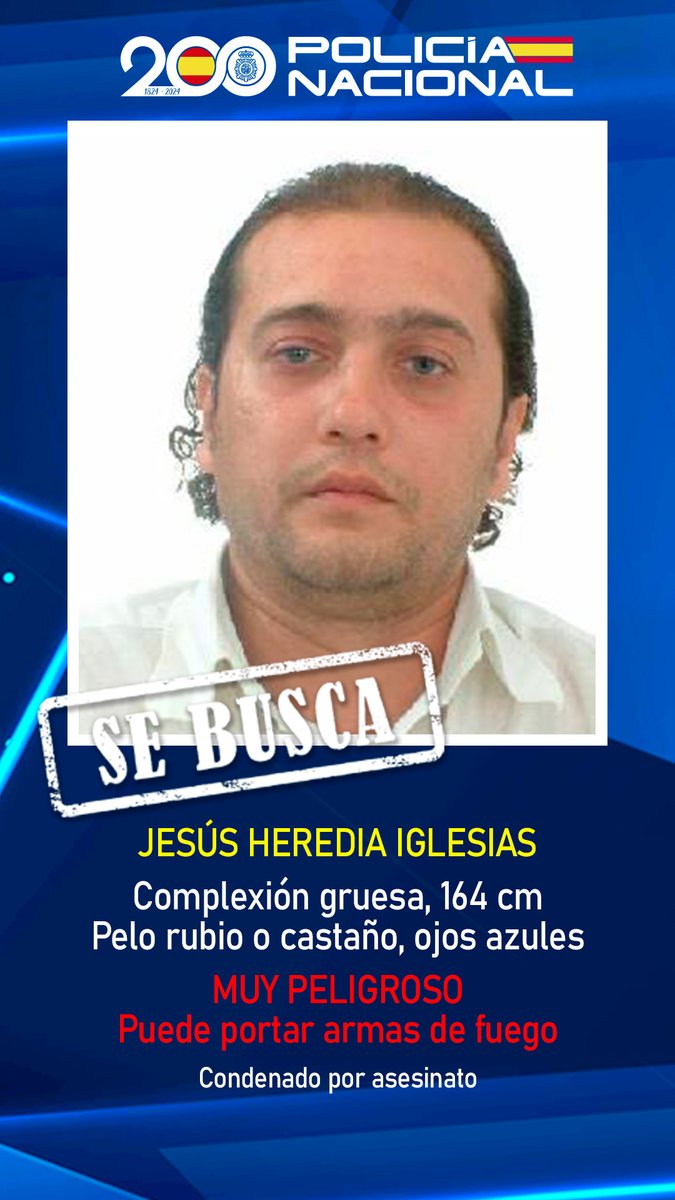 policia's tweet photo. 🔵LOS MÁS BUSCADOS🔵

➖Buscado por asesinato
➖Español de 46 años

Si tienes cualquier dato ➡losmasbuscados@policia.es

🔁RT y ayuda a encontrarlo

#LosMásBuscados https://t.co/4xSzrFEzs5
