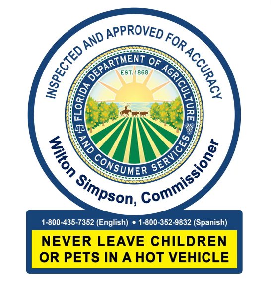 WiltonSimpson's tweet photo. Florida’s summer heat can be lethal. Never, ever leave a child or pet in a vehicle - even a few minutes can cause harm. It’s why we include this important message on every gas pump in Florida. It’s a good reminder to all. https://t.co/upaBlVrN7p