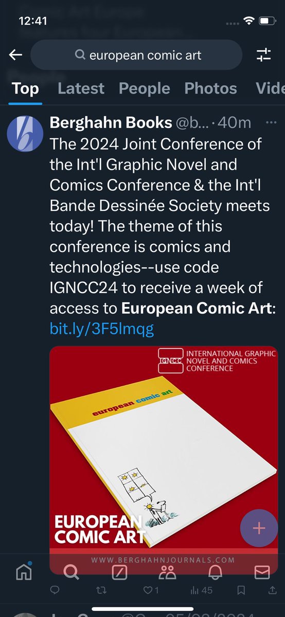 International Graphic Novel and Comics Conference tweet media