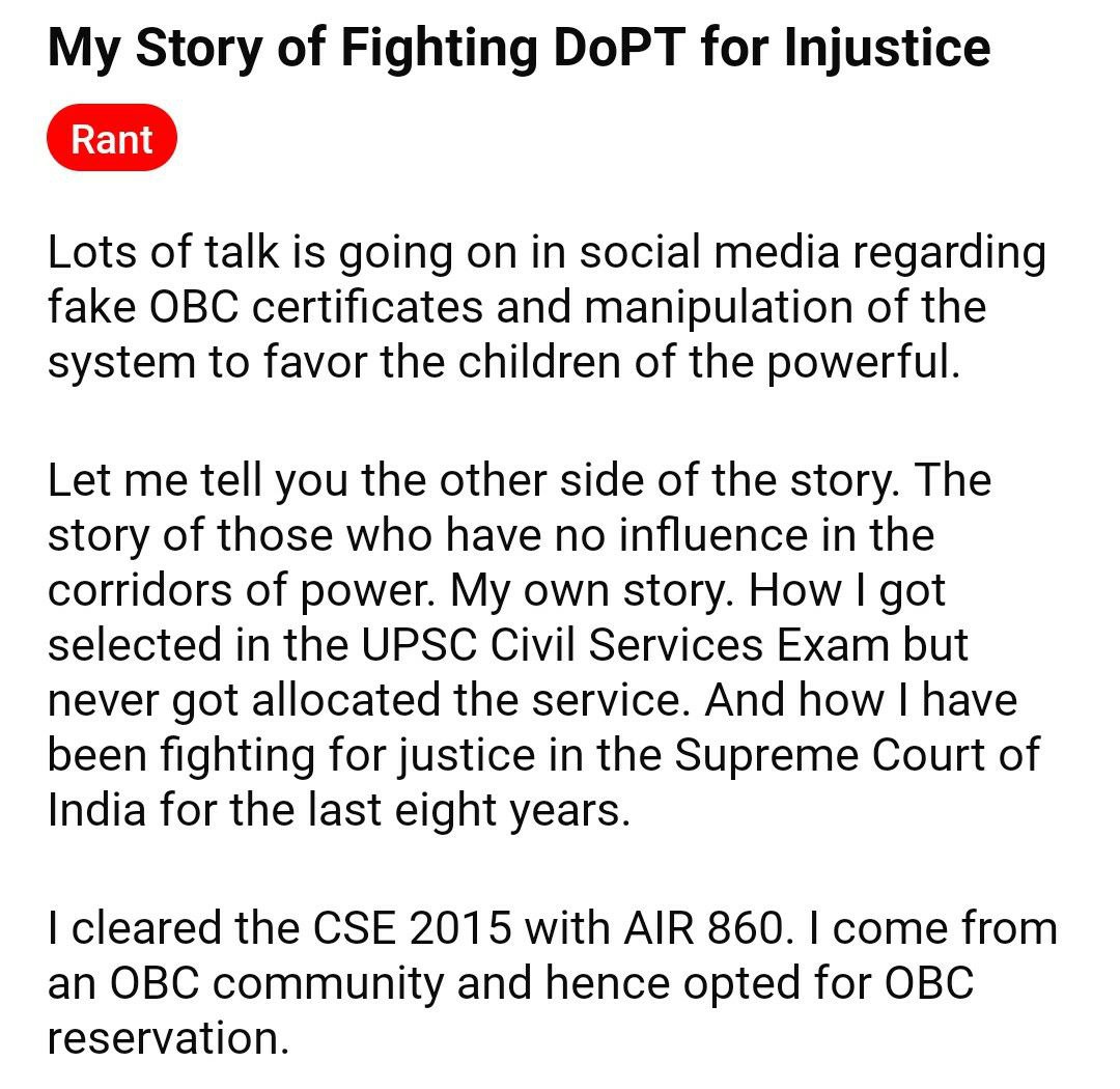 My story of fighting DoPT for injustice