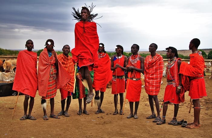 Maasai people, with their vibrant attire and rich traditions, are a captivating part of Kenya's heart. Their lives revolve around their cattle and a deep respect for the land.  Their artistry shines through intricate beadwork, each piece holding cultural significance. 
 #Maasai