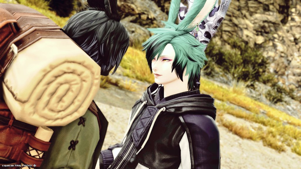 What are you talking about? I totally don't have a crush. 

#FinalFantasy #ffxivgpose #FFXIV #Veena #Viera #erenville #eleneshpya #fussylittlebunbuns