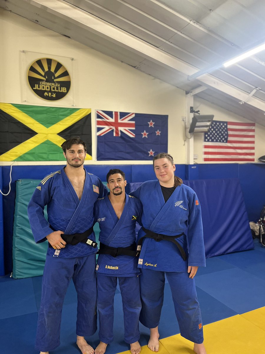Very proud that <a href="/CamberleyJC/">Camberley Judo Club</a> Elite Team will have three representatives at the Paris Olympic Games this year

Ashley McKenzie 60kg 🇯🇲
John Jayne 90kg 🇺🇸
Sydnee Andrews +78kg 🇳🇿