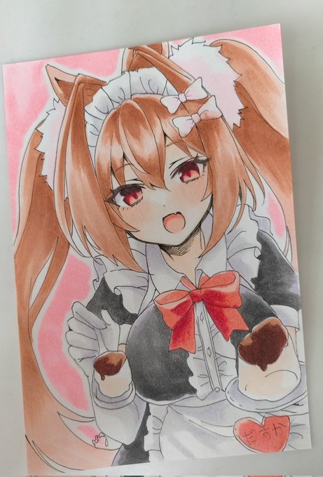 Boost用に描いたメイドダスカちゃんです🎀 