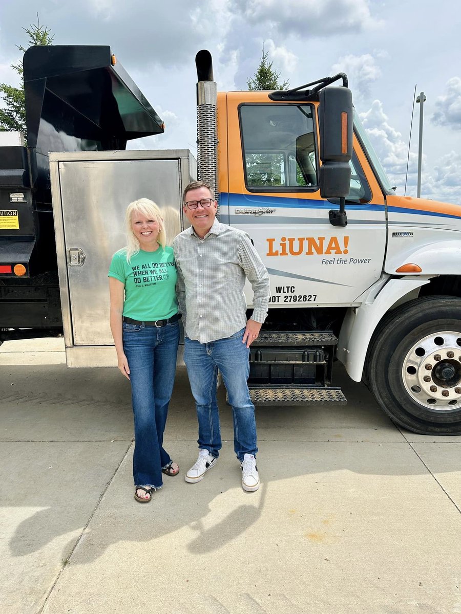 ColumbiaCoWIDem's tweet image. From Sarah @keyeskiforwi (14th Senate District candidate): &quot;Pro Labor. Union Strong. Today, I got a comprehensive tour of the #Wisconsin Laborers Training Center right in District 14 - DeForest with Steve Kwaterski (Wisconsin Laborers&apos; District Council)...&quot;