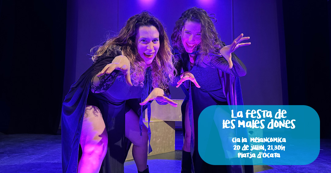 plederiure's tweet photo. Al #PledeRiure2024 celebrarem “La festa de les males dones” juntament amb la @LaMelancomica  🔥

Un espectacle per riure, però també per reflexionar sobre el paper de la dona a la nostra societat.

Et convidem a la festa. 🫴 T´hi apuntes?

📅 20 de juliol, 21.30h
📍Platja d’Ocata https://t.co/W4Vdkw2SXC