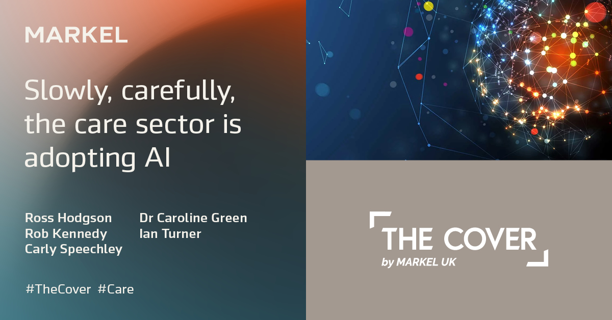 The social care sector is lagging behind when it comes to the adoption of artificial intelligence. Read what experts have to say on the issue in #TheCover: bit.ly/4cKGD76