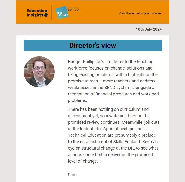 This week in education research: 
1. Do academically selective schools provide an advantage?
2. How schools could make pupils feel more safe in a bid to boost attendance.
3. Is it time for more teacher PD on writing?
 
Subscribe➡️buff.ly/3U0O43c