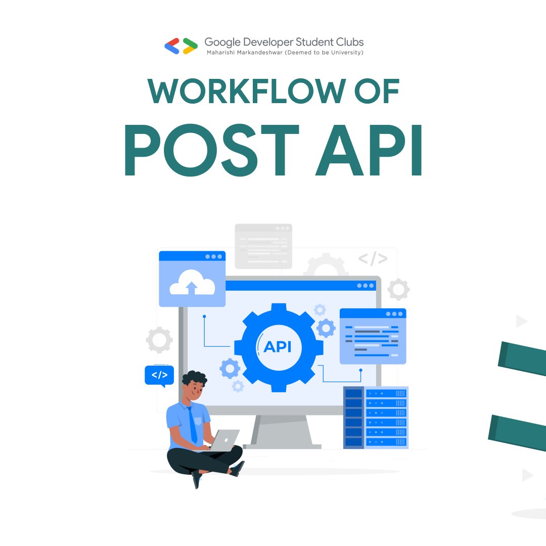 gdsc_mmdu's tweet image. From Client Requests to Server Responses: Unpacking the Detailed Workflow of Post APIs for Efficient and Effective Data Management 🔄📊 

#APIWorkflow #DataManagement #Programming #TechInsights